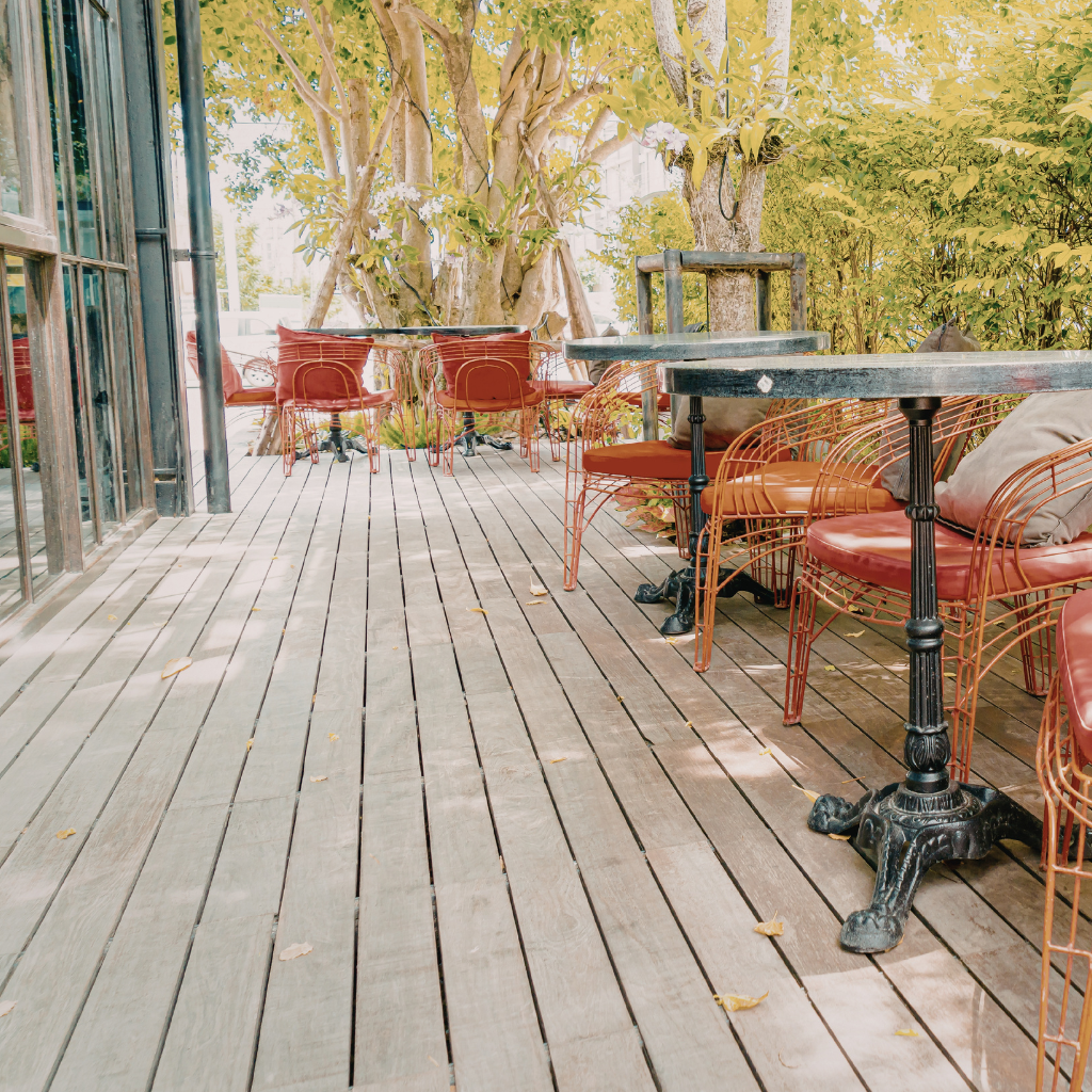 New Decked Patios in Abergele