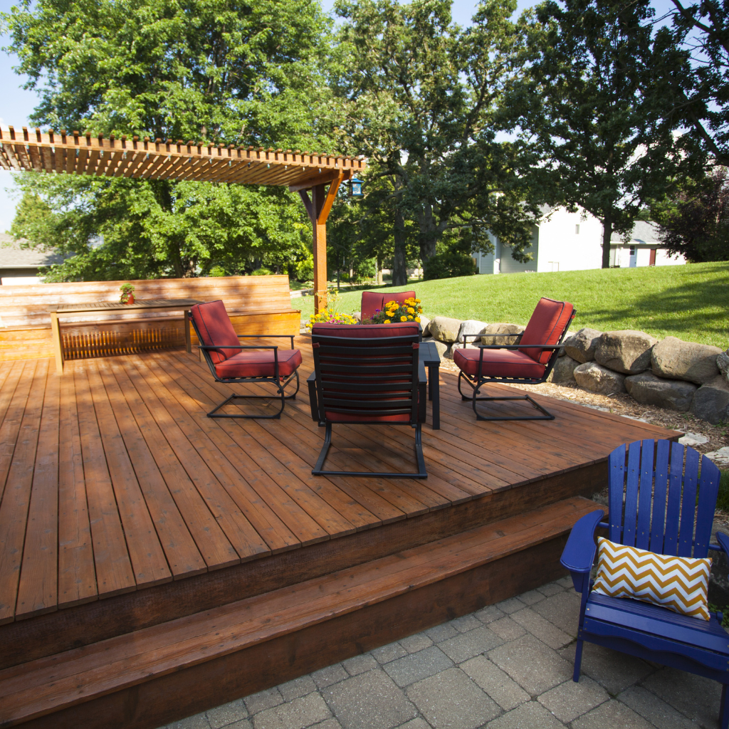 Wooden Patio in Abergele